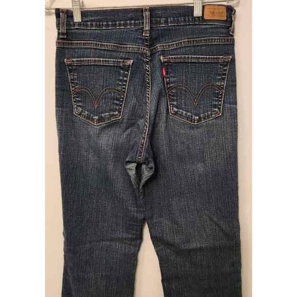Levis 512 Jeans Perfectly Slimming Boot Cut Stretch Blue Denim Womens 8 S/C‎ EUC - Picture 8 of 15